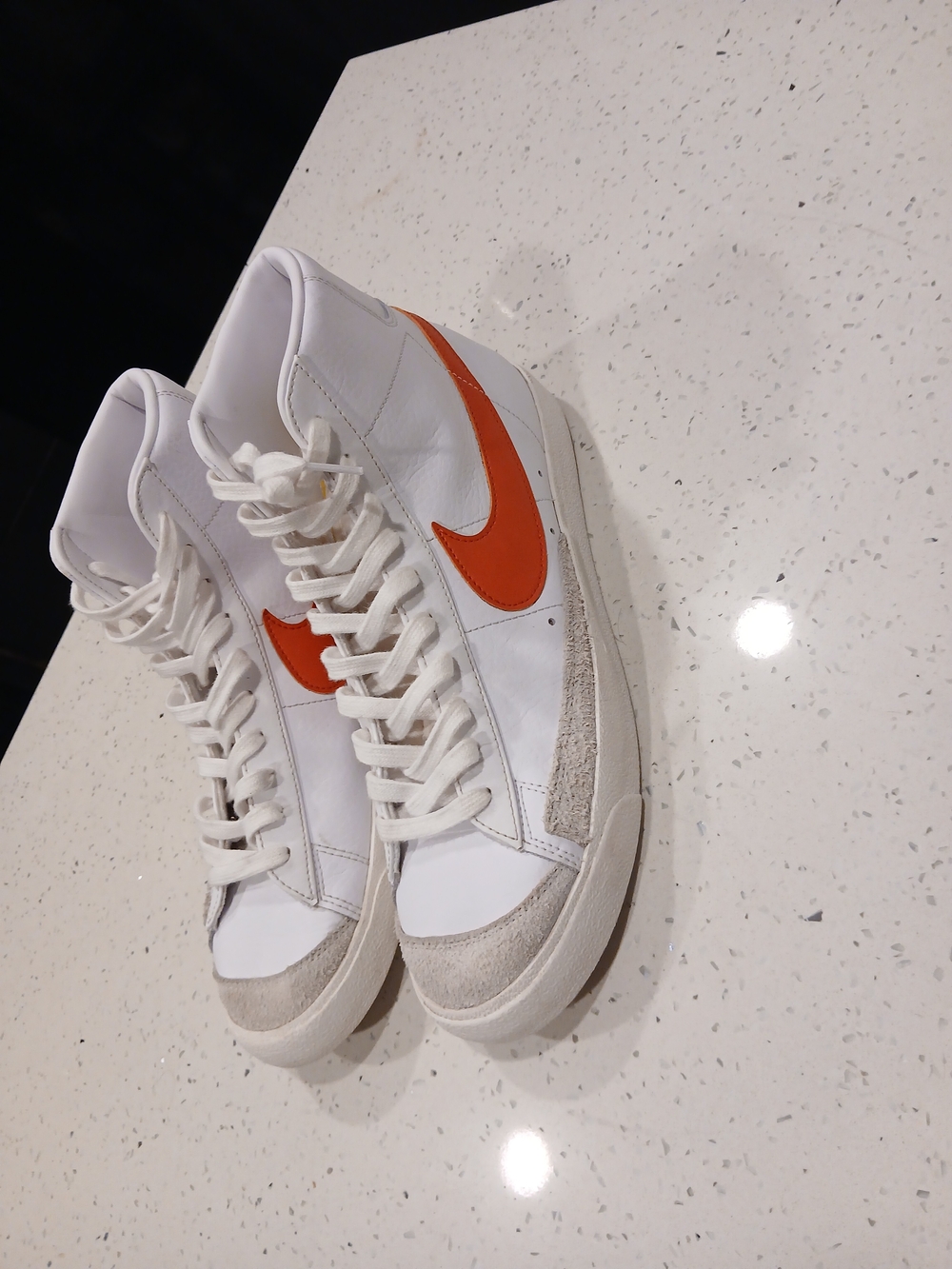 Size 13 - Nike Blazer '77 Vintage Mid White Mantra Orange
